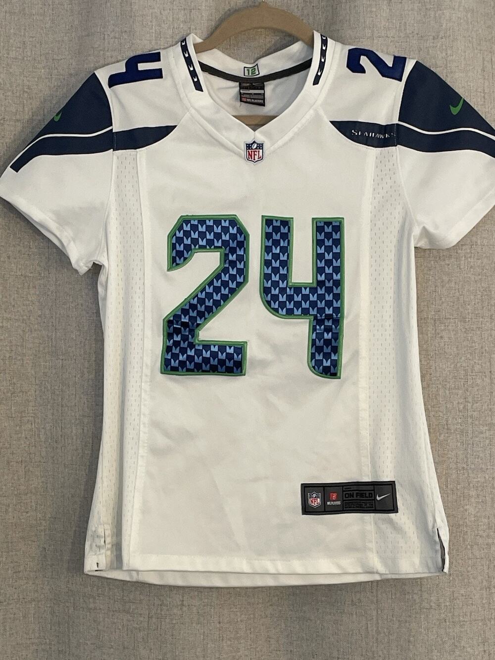 Marshawn Lynch Seattle Seahawks Nike On Field Jersey Womens Size Small